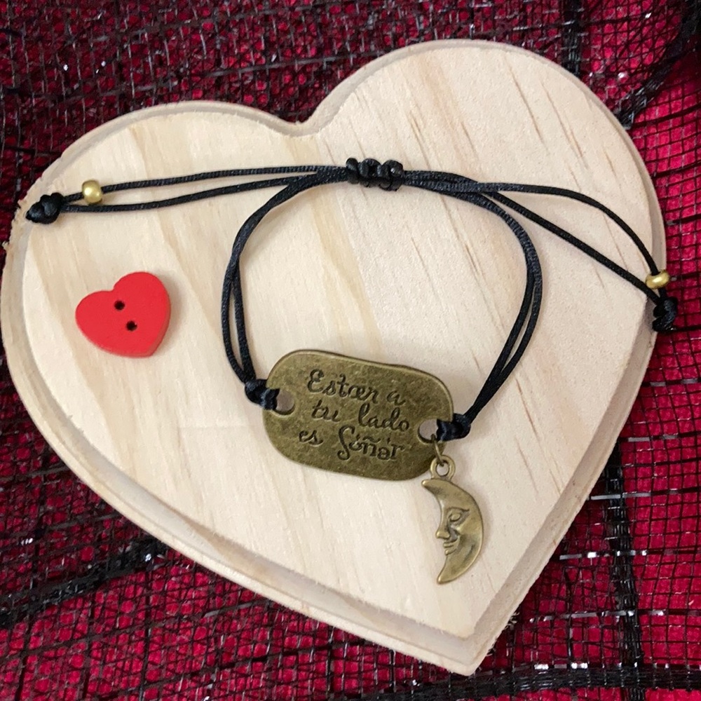 Estar a tú lado es soñar moon 🌙 amor brazalete